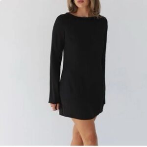 Rumored Classic Black Long Sleeve Dress